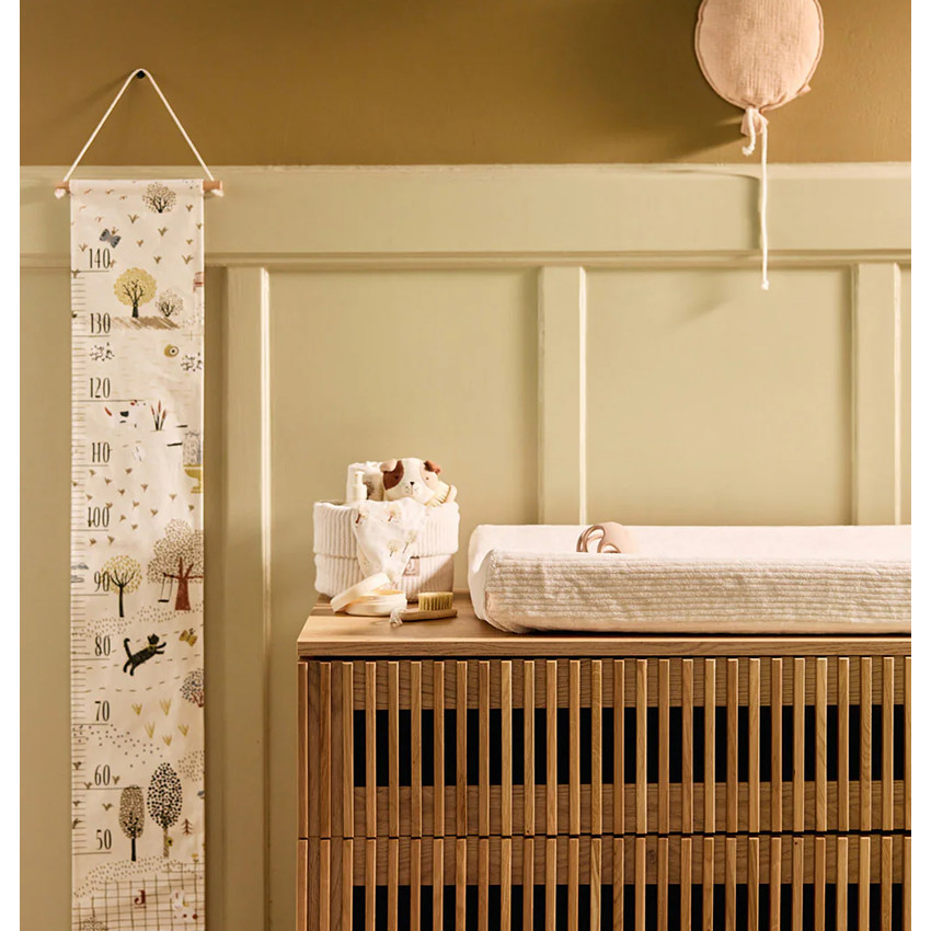 Housse matelas à langer éponge - Oatmeal/sable - 50x70 cm - 2 Pcs 