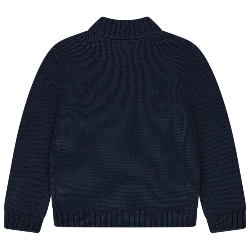 Pull en tricot à jeux de mailles pour enfant garçon 