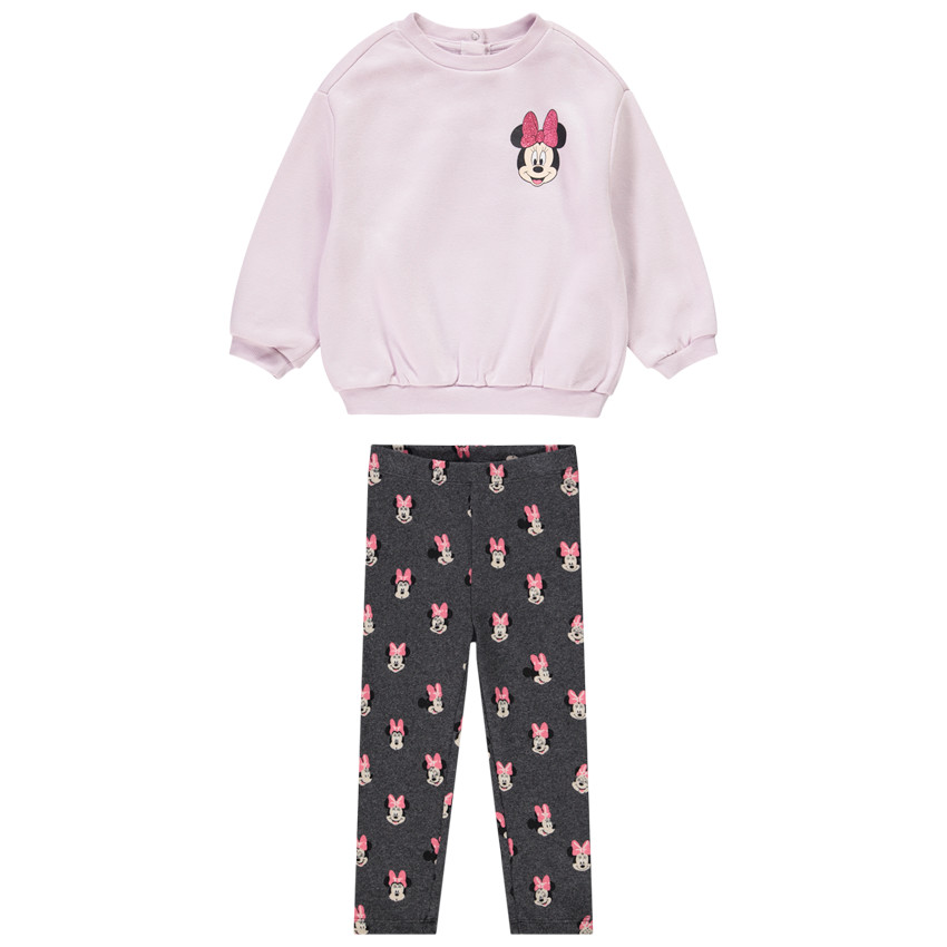 Ensemble sweat + caleçon imprimé Minnie Disney pour bébé fille