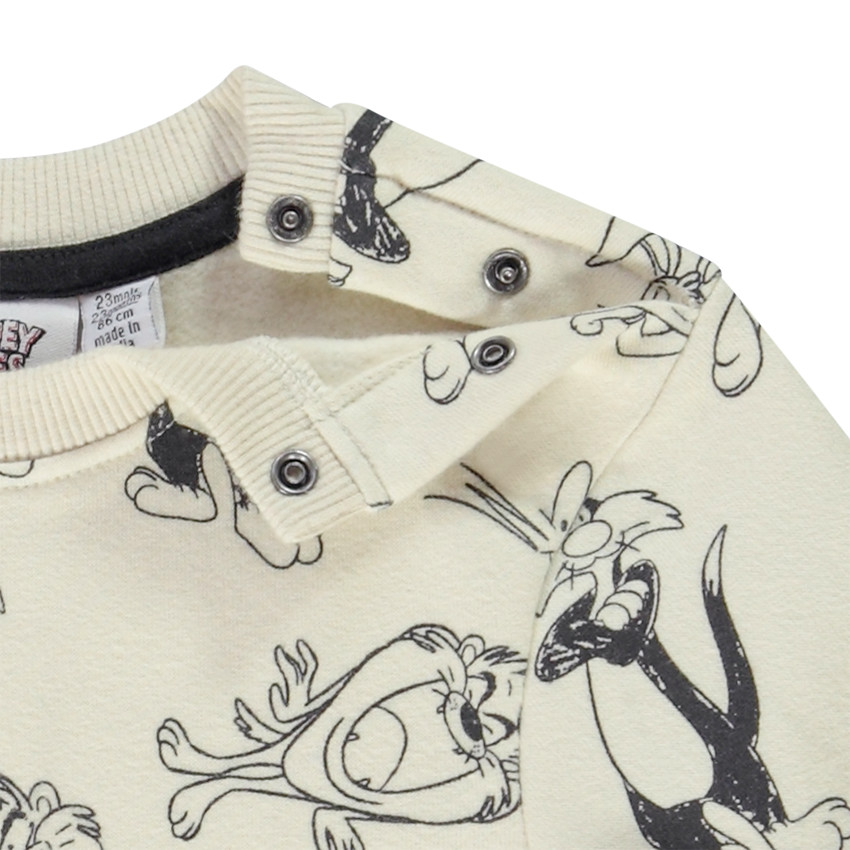 Ensemble 2 pièces en molleton imprimé Looney Tunes pour bébé garçon 