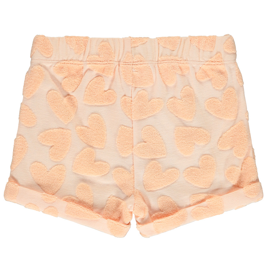 Short avec motif en éponge effet dévorée pour bébé fille  