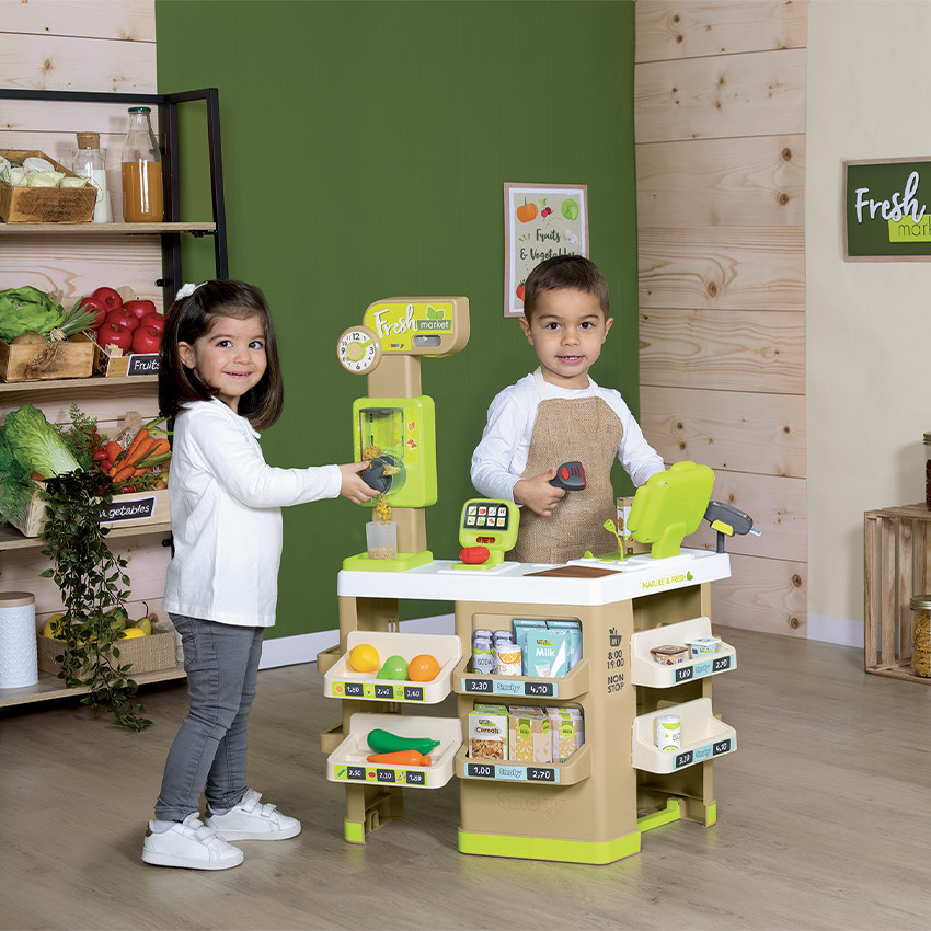 Smoby supermarket - Marchande pour enfants avec 42 accessoires - dès 3 ans
