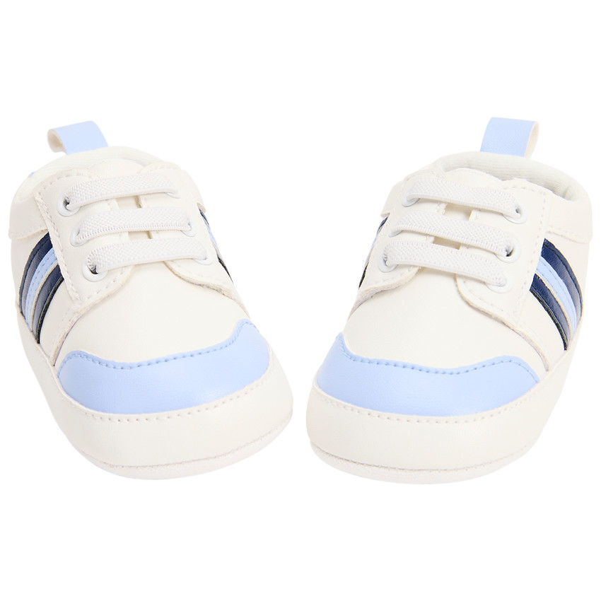 Baskets à bandes contrastées pour bébé garçon 