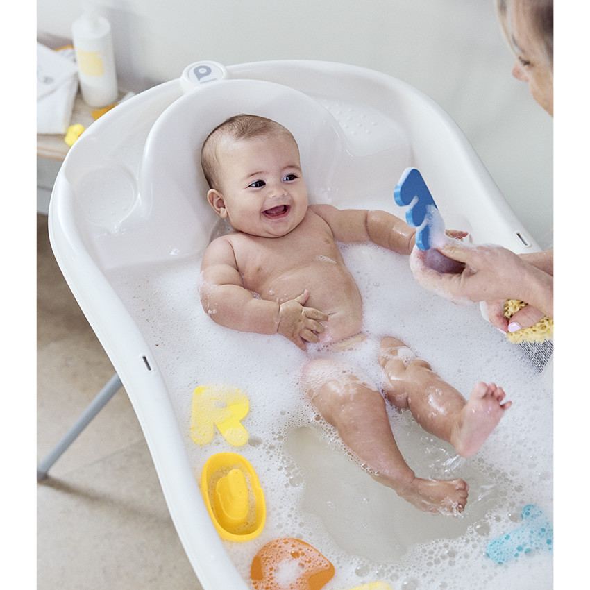 Baignoire évolutive avec transat Bebelouga blanc - Blanc (Prémaman) - Image 3
