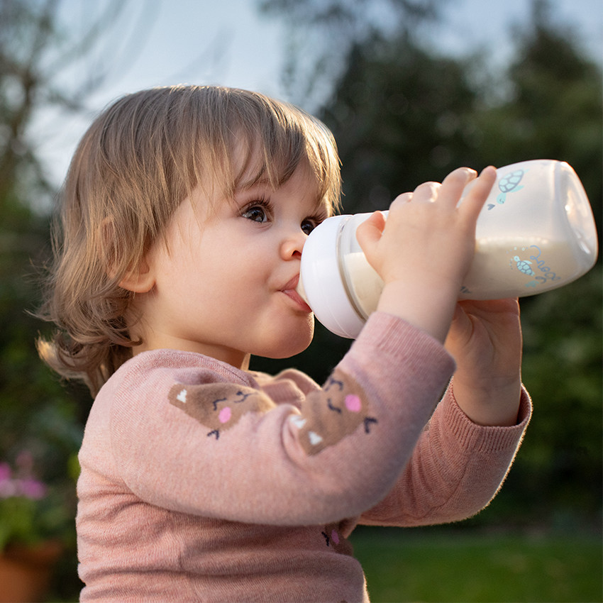 Biberon Natural Response débit 4 330ml love - Transparent (Avent) - Image 1