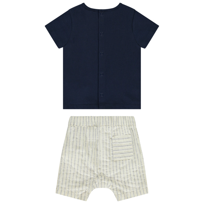 Ensemble 2 pièces motif baleine pour bébé garçon 