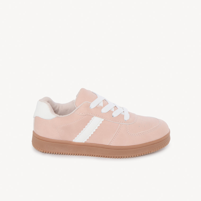 Baskets basses en simili cuir pour fille 