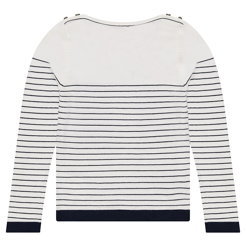 Junior - Marinière en tricot avec dentelle au col 
