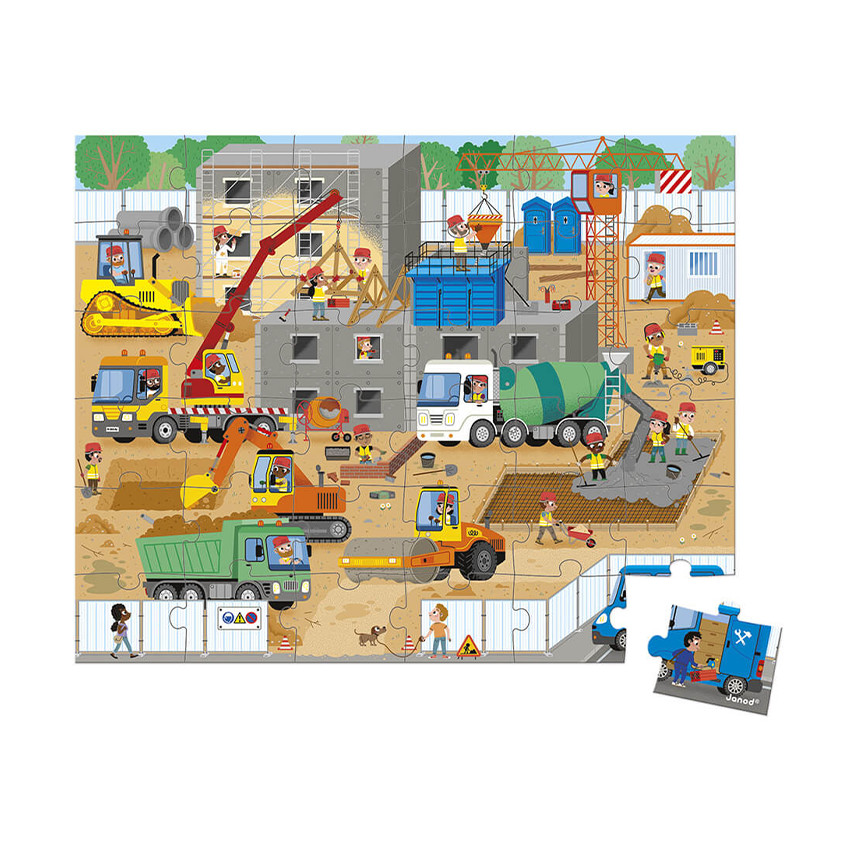 Puzzle chantier 36 pièces 
