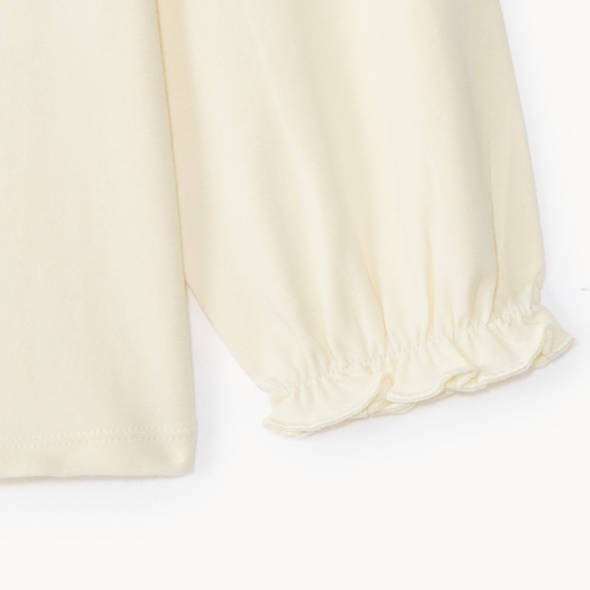 T-shirt manches longues avec motif papillon pour bébé fille 