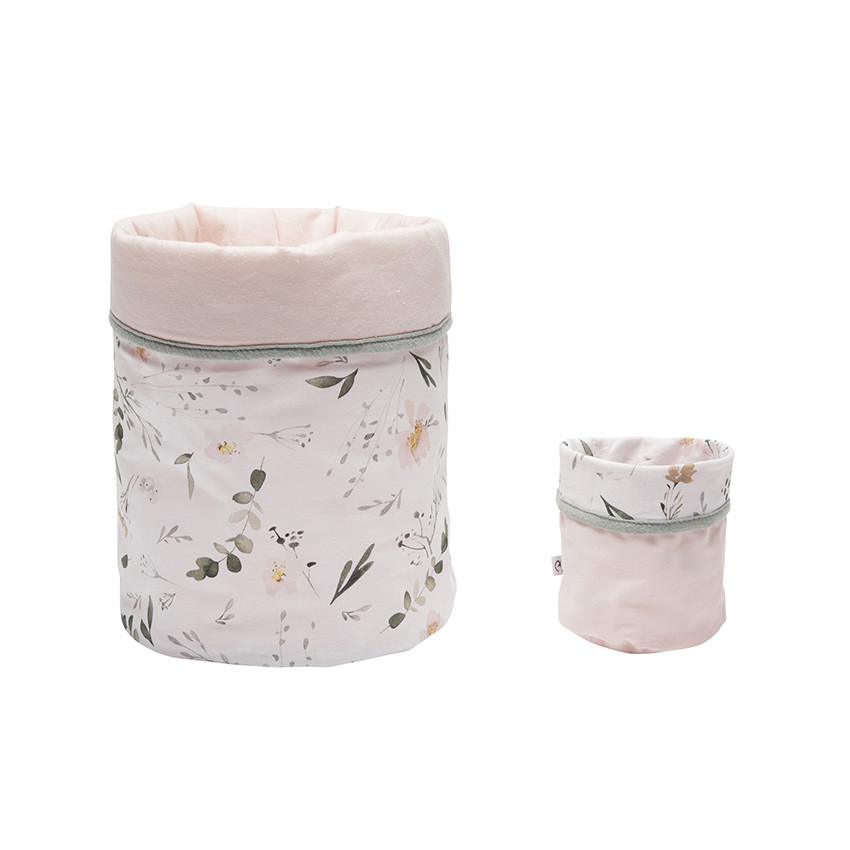 Lot de 2 corbeilles de rangement Sweet Garden 