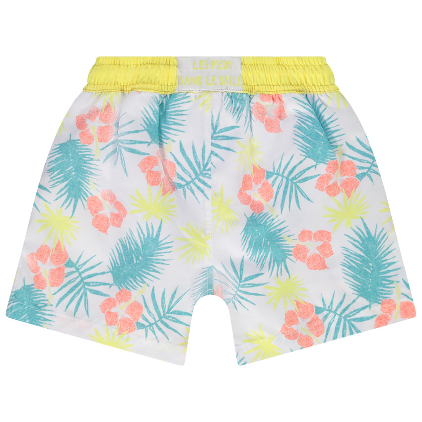 Short de bain imprimé végétal pour garçon 