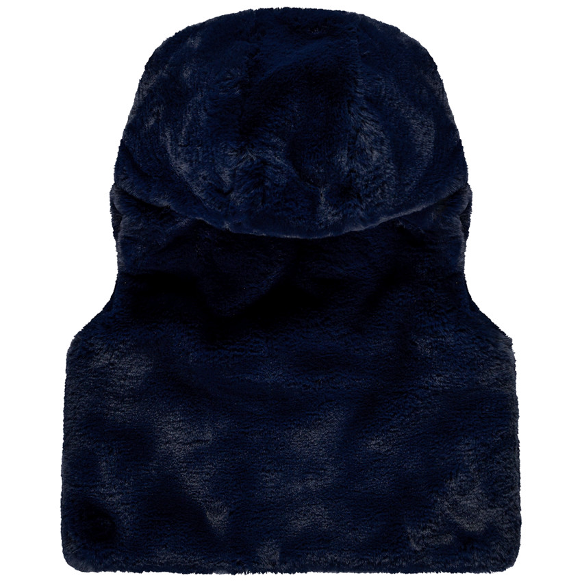 Gilet à capuche en sherpa pour fille doublure jersey 
