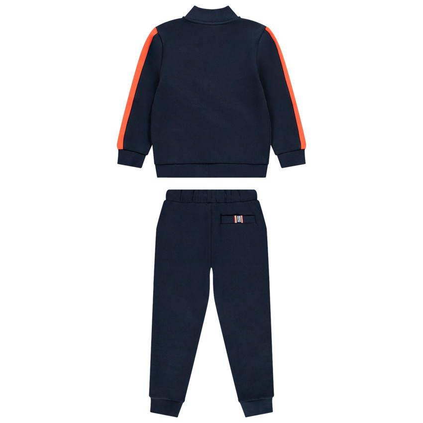 Jogging bleu marine et touches d'orange pour enfant garçon 