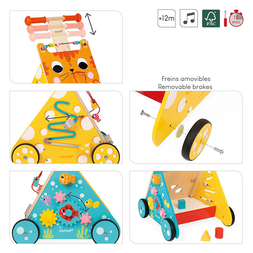 Chariot Multi-Activités Chat  