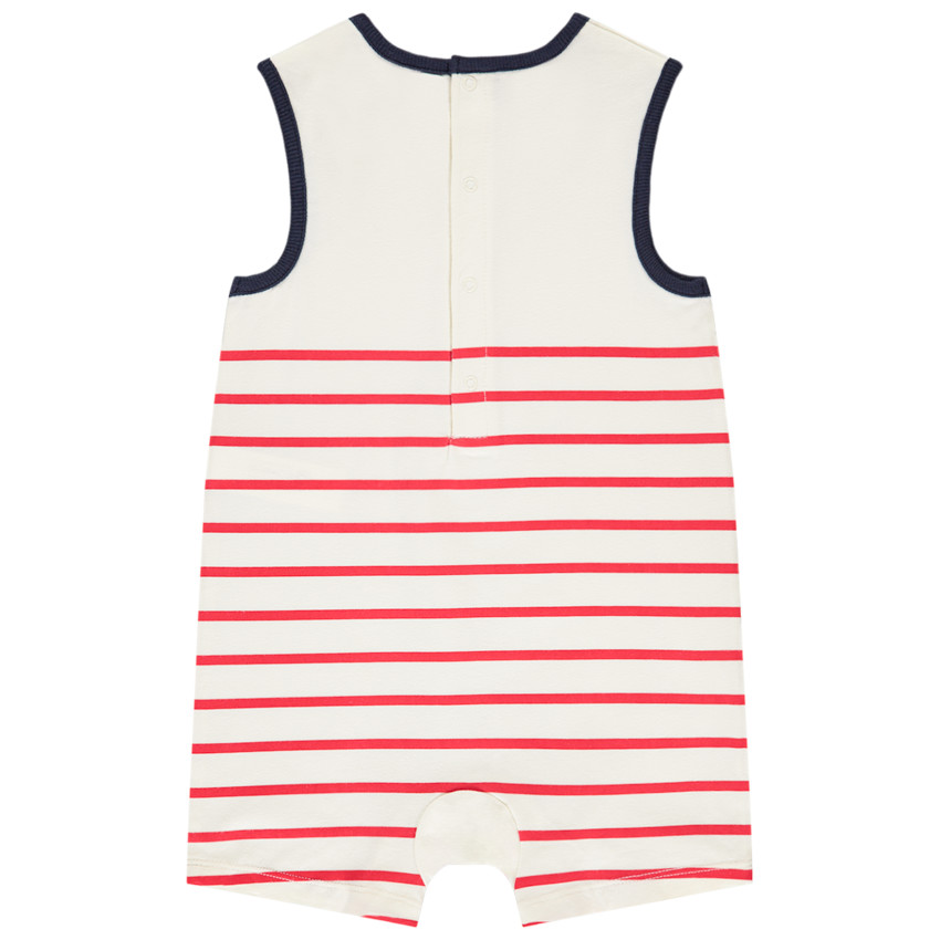 Lot de 2 combishorts à motifs marins pour bébé garçon 