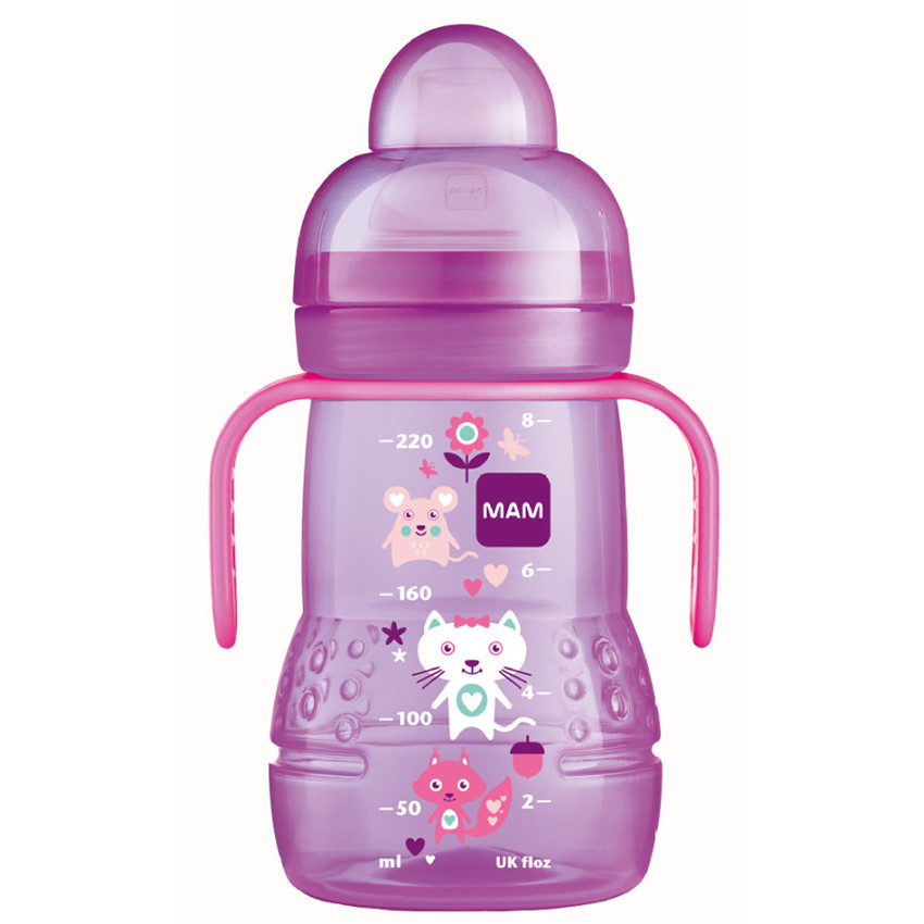 Gourde d'apprentissage 220 ml Mauve 