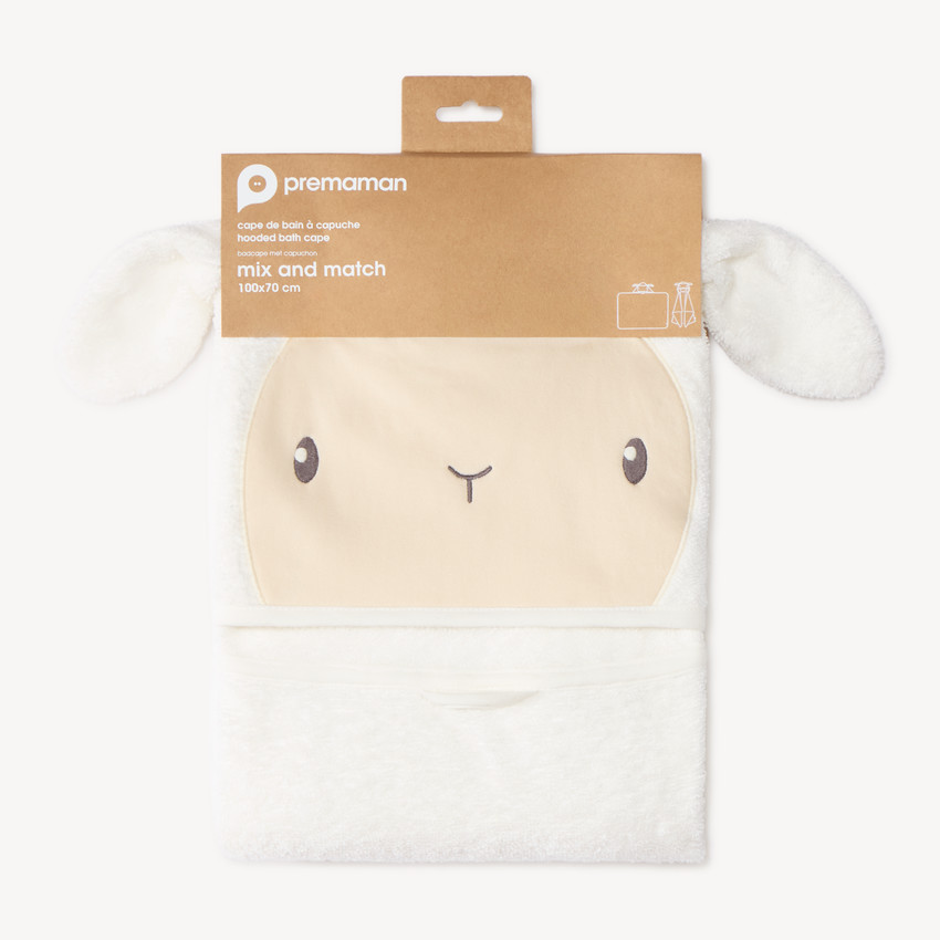 Cape de bain Mouton - 80x80 cm 