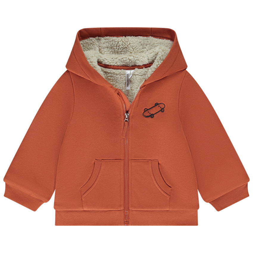 Gilet à capuche broderie skate pour bébé garçon 