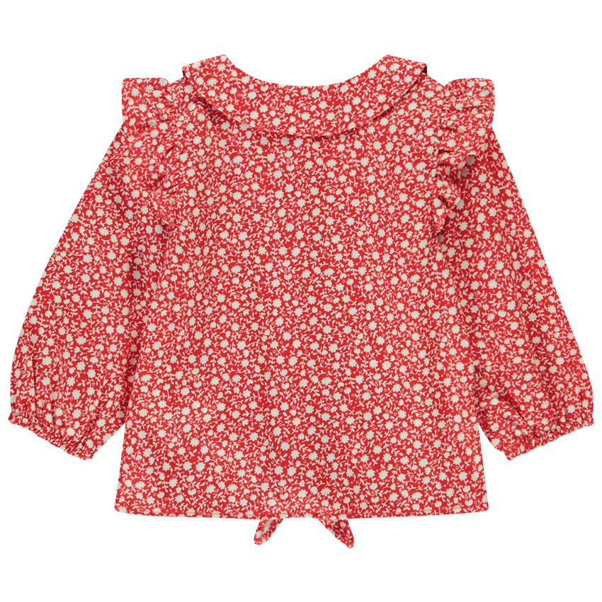 Tunique manches longues imprimé fleuri pour bébé fille 