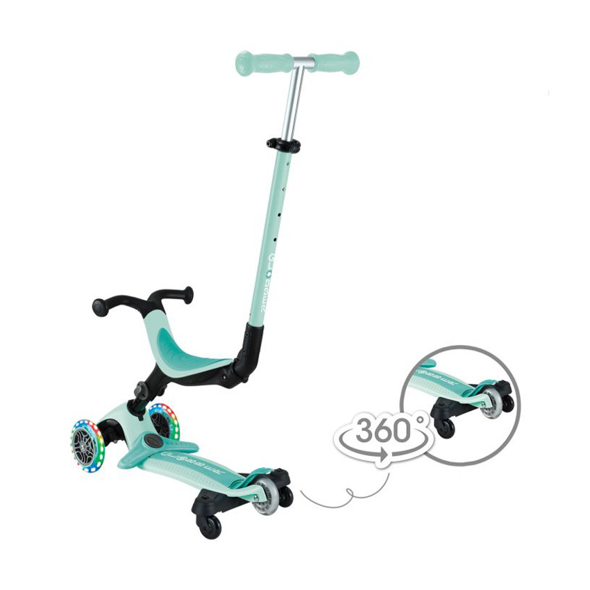 Trottinette évolutive 3 en 1 Go Up Active Lights 360 menthe 