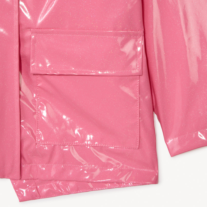 Parka gomme à capuche iridescente pour fille 