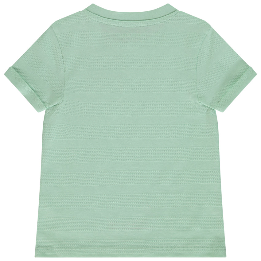 T-shirt manches courtes uni effet texturé pour bébé garçon 