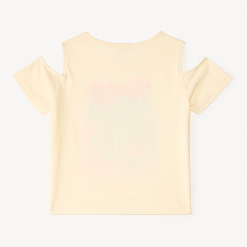 T-shirt épaules dénudées print Venice Beach pour fille 