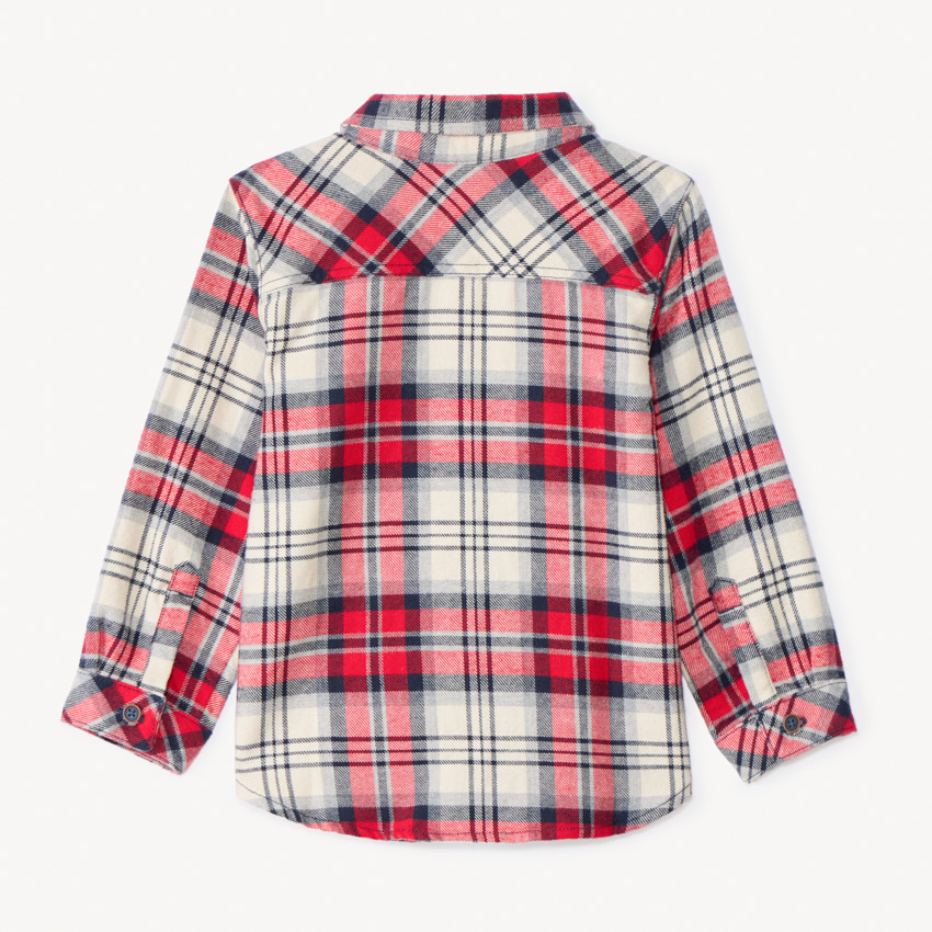 Chemise manches longues à carreaux pour bébé garçon 