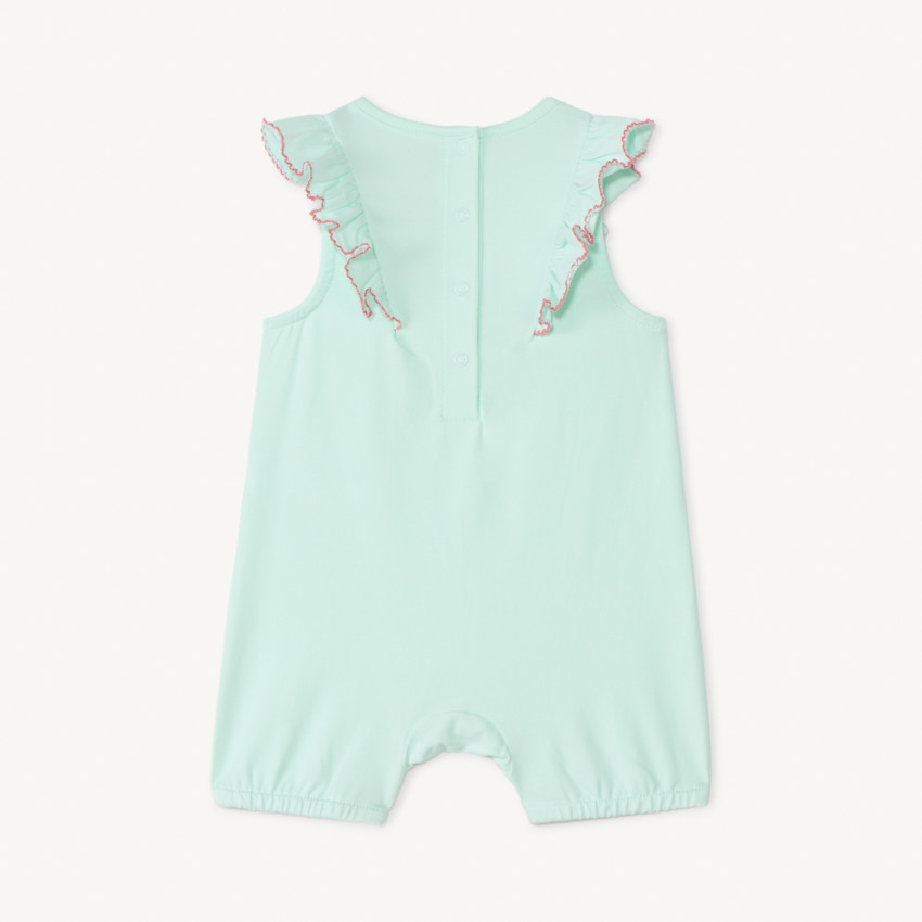 Lot de 2 combinaisons courtes motifs fleuris pour bébé fille 