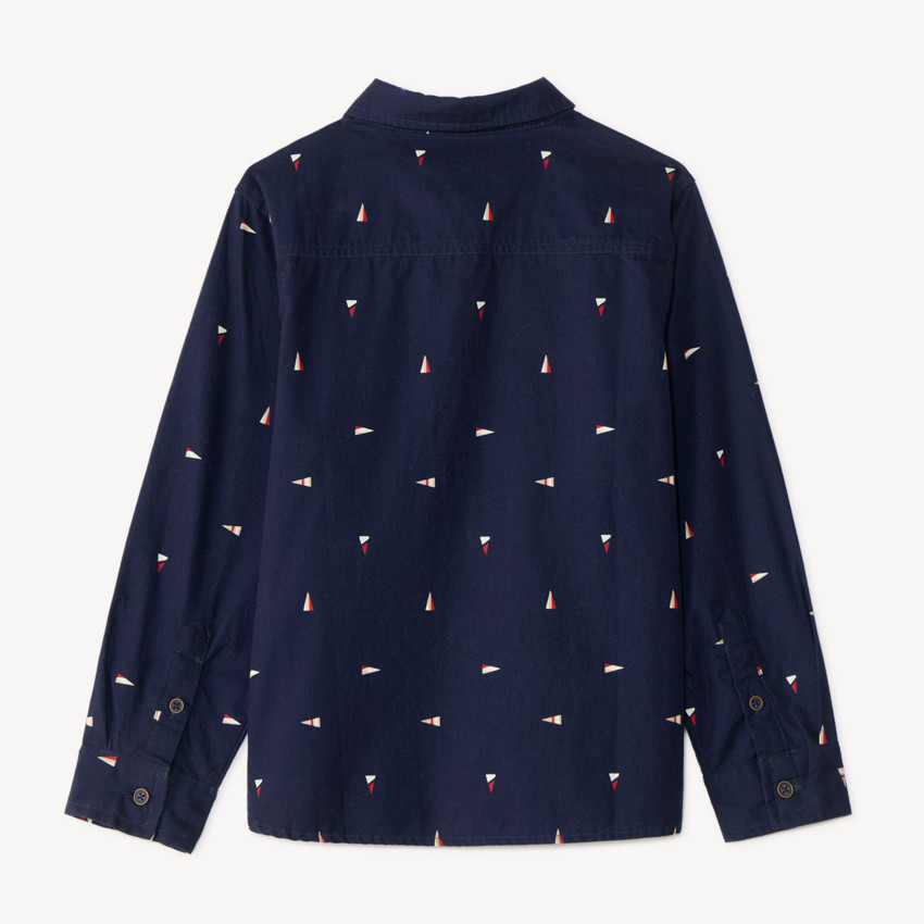 Chemise manches longues garçon imprimée fantaisie 