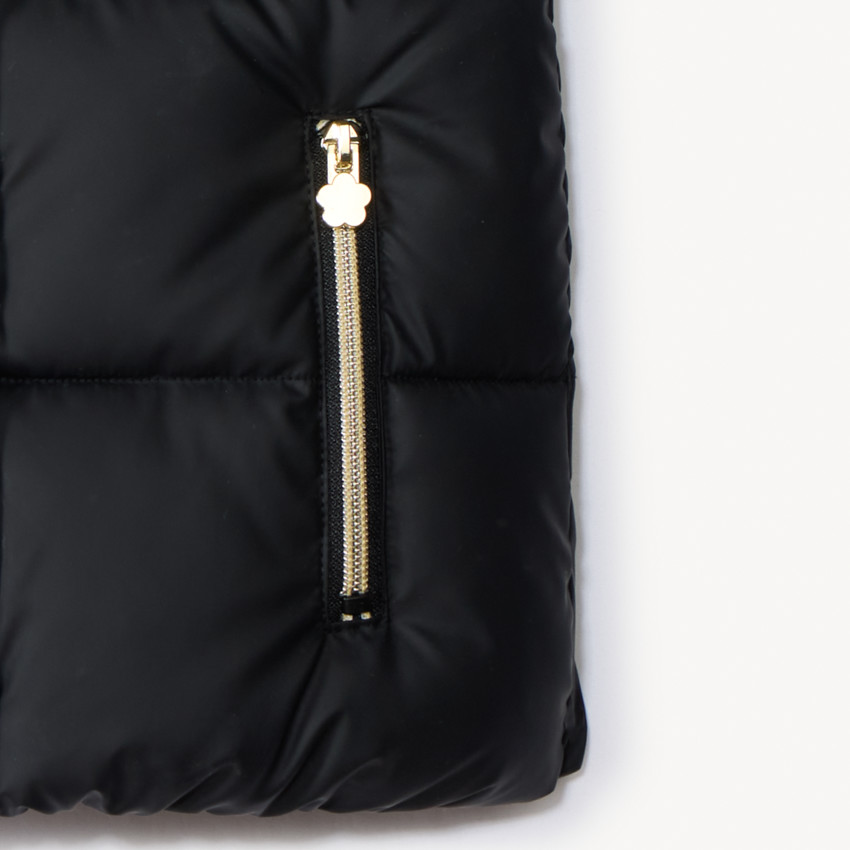 Doudoune sans manches matelassée effet satiné fille 