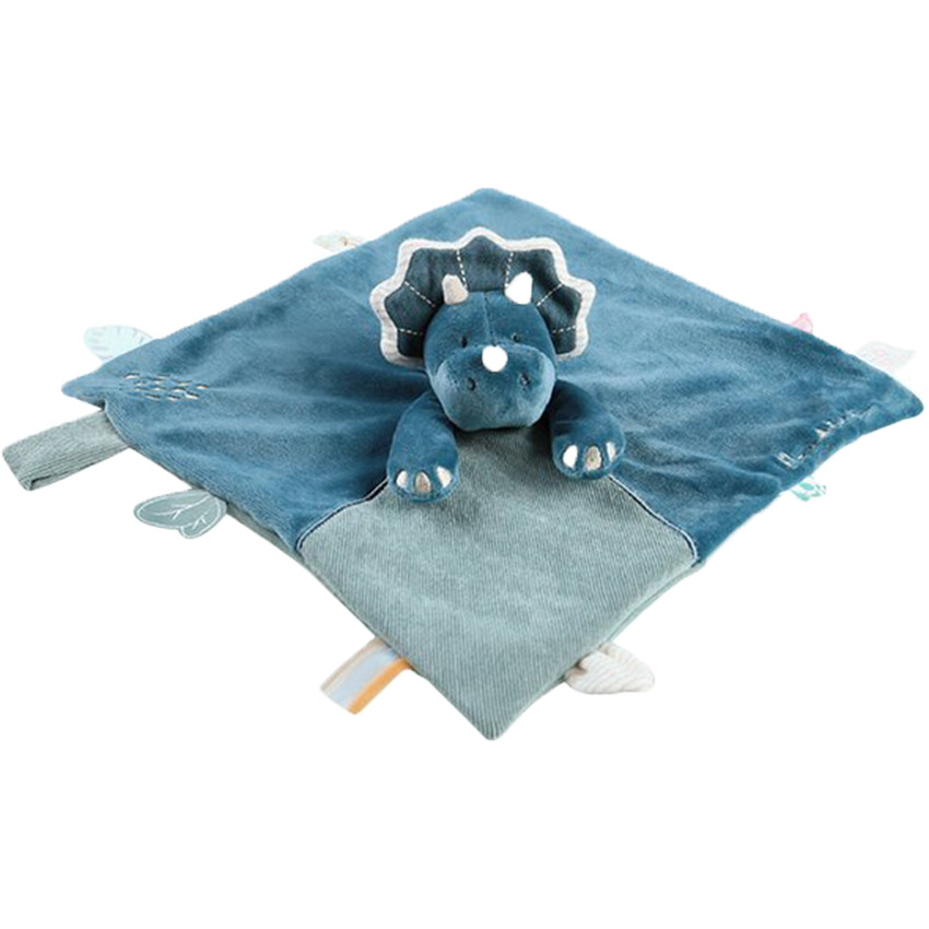 Doudou Dino Tiga Stegi & Ops en Veloudoux - Bleu (Noukie's) - Image 1