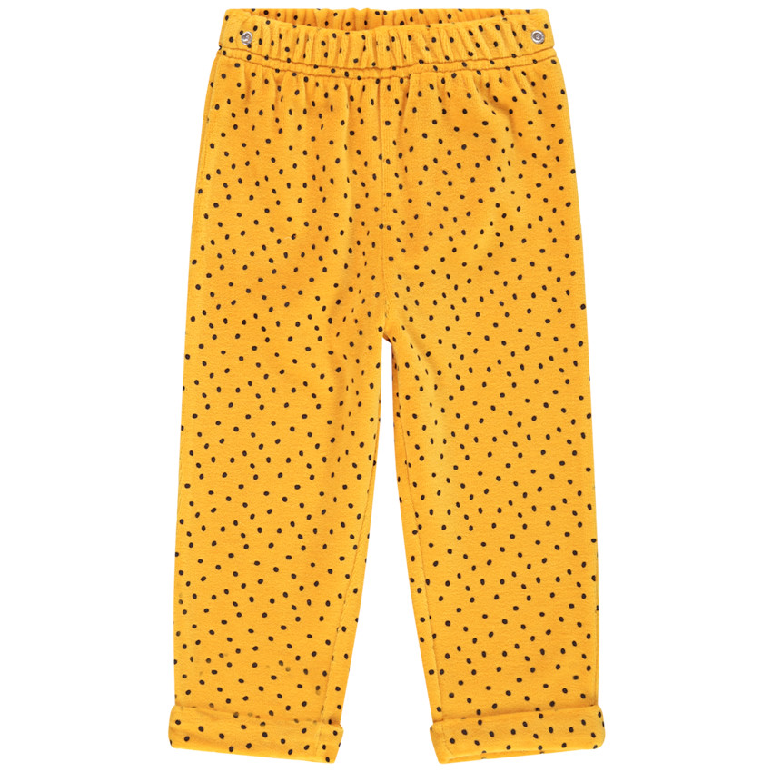 Pyjama en velours volanté motif lune  