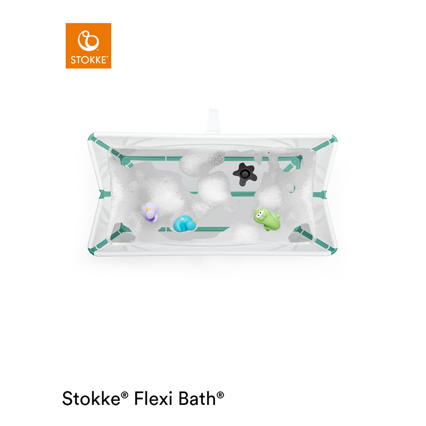Pack baignoire Flexi Bath + transat blanc/bleu 