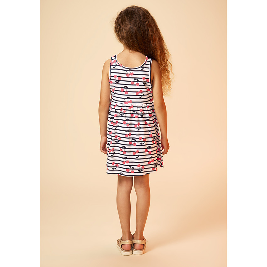 Robe à bretelles imprimé papillons pour fille 
