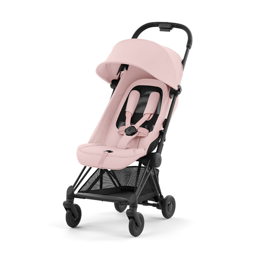 Poussette ultra-compacte Coya matt black/peach pink 