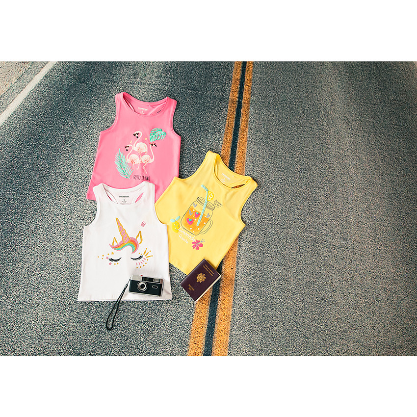 Débardeur en jersey avec print fantaisie pour fille 