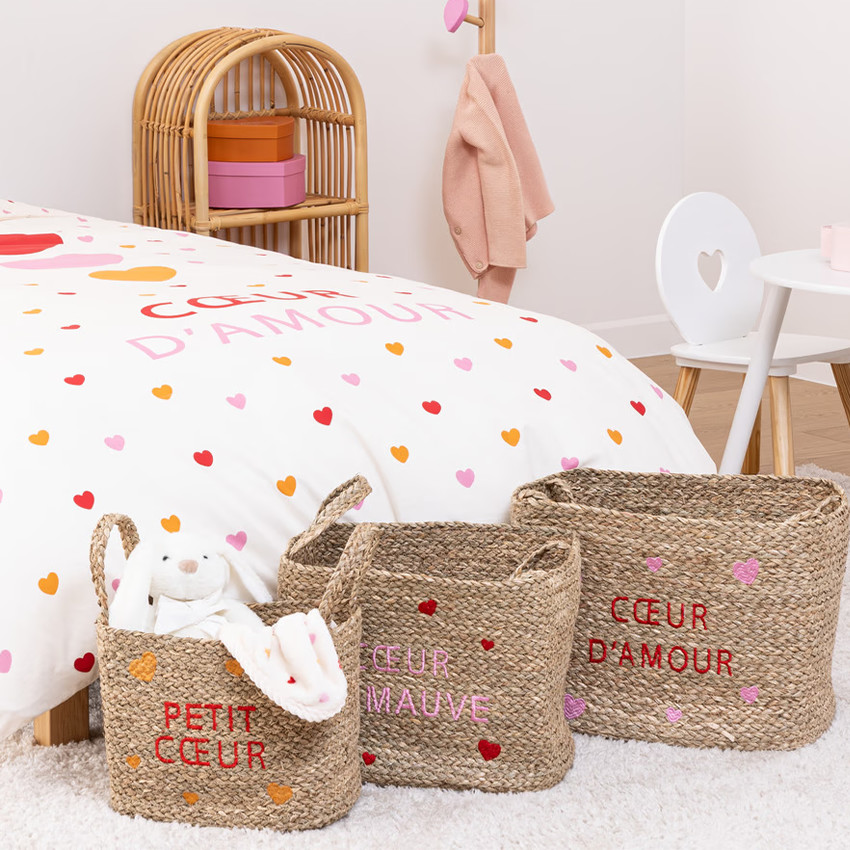 Lot de 3 paniers tressés de rangement « Neree » 