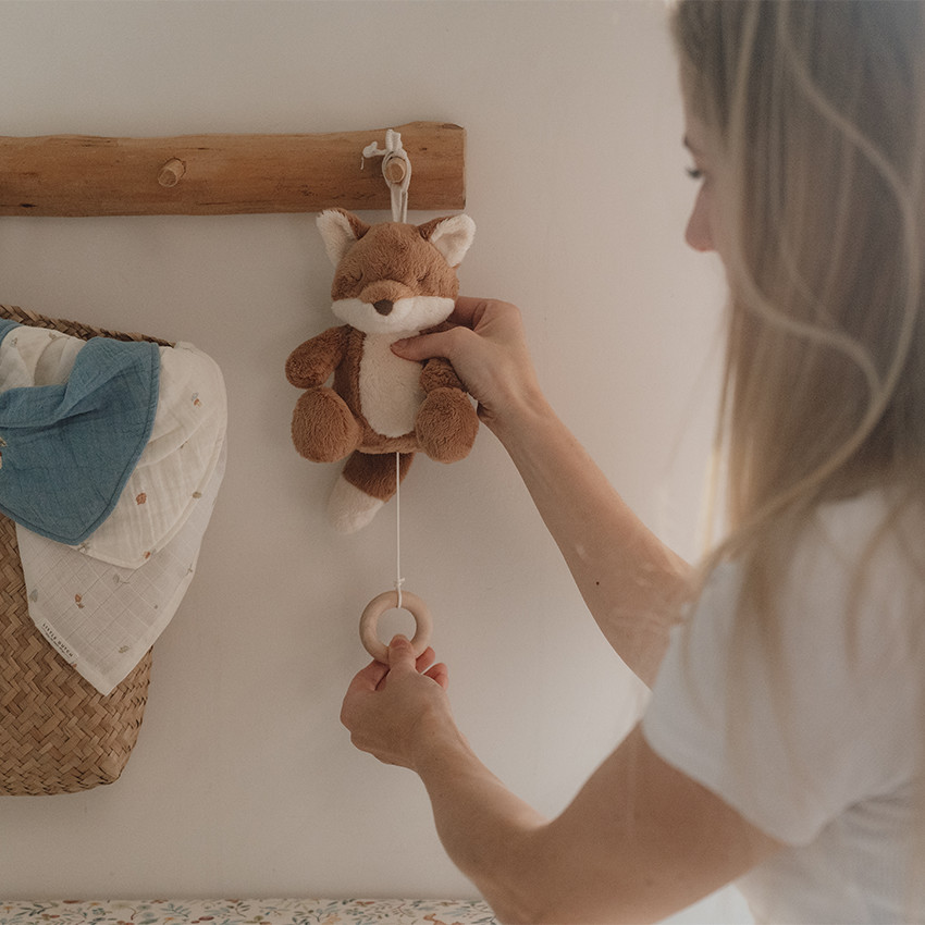 Peluche d'activité renard musicale  