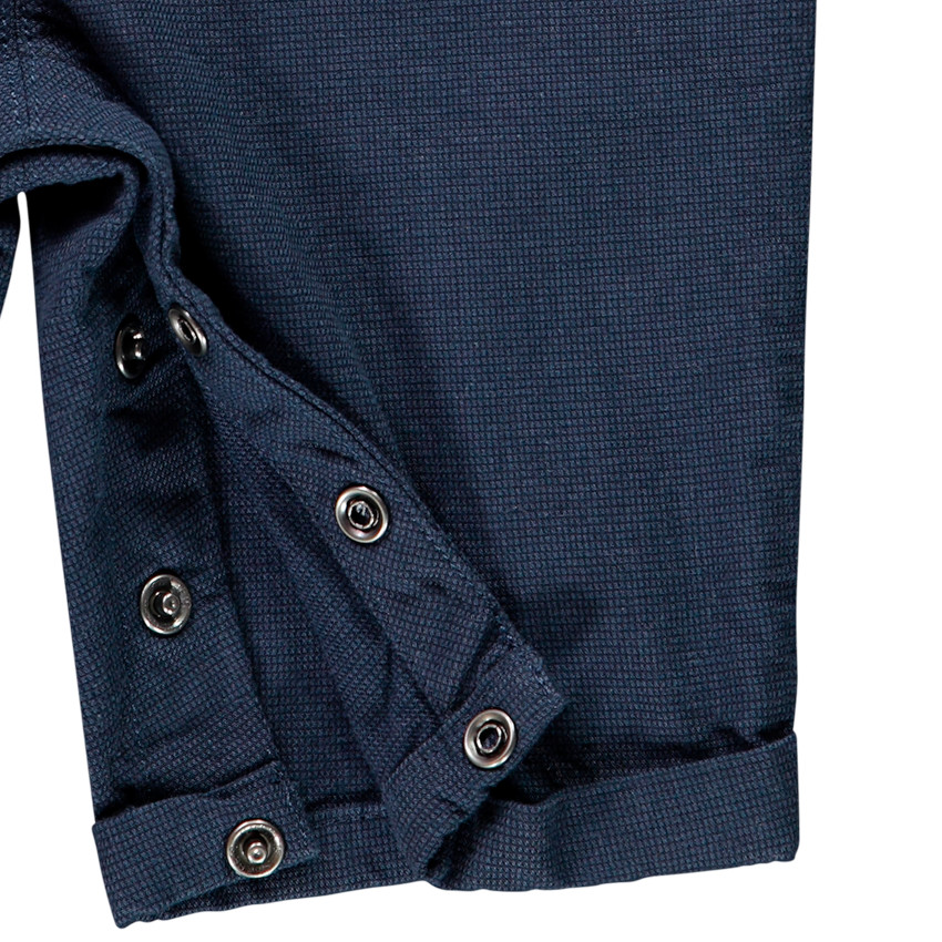 Salopette courte motif bateau pour bébé garçon 