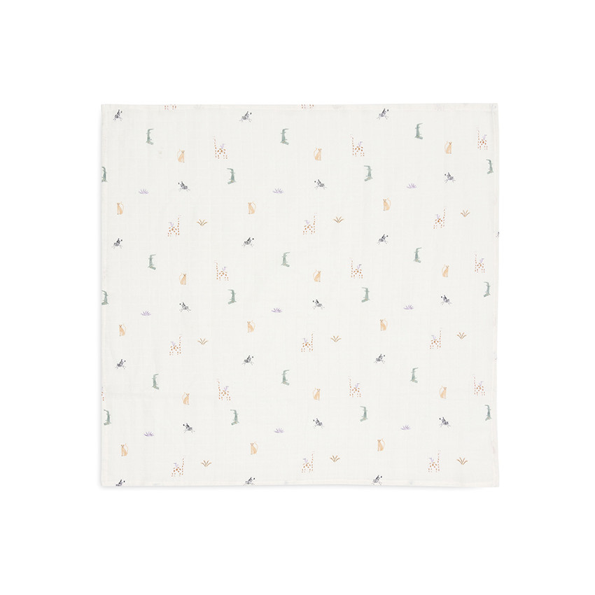 Lot de 3 langes en gaze 70 x 70 cm Jungle Jambo 