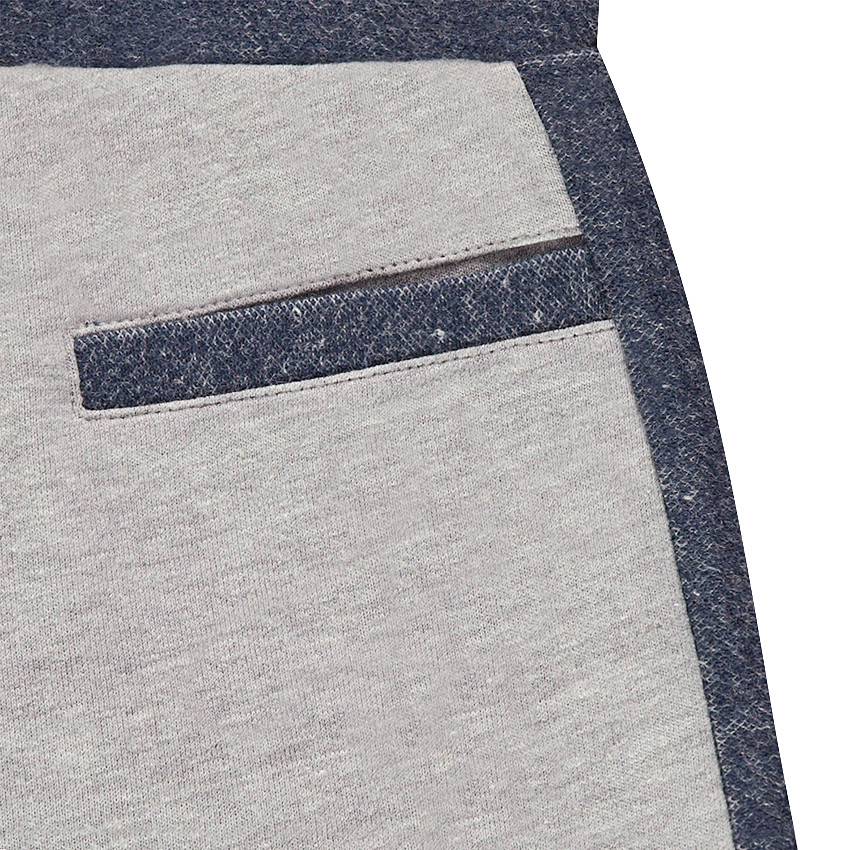 Bermuda en molleton bicolore  