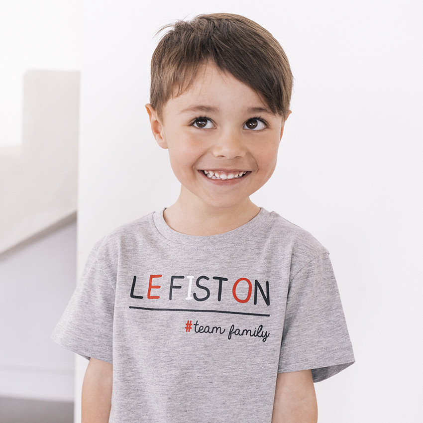 T-shirt manches courtes à message printé pour enfant garçon 