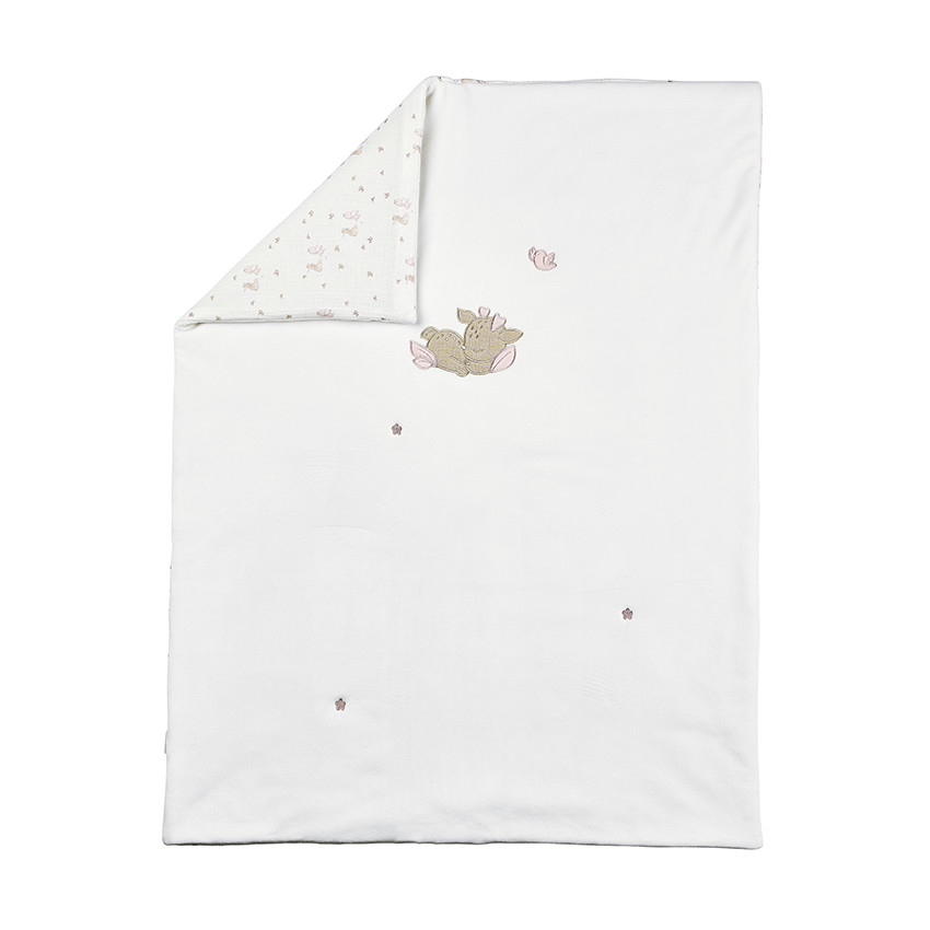 Couverture - velours - Fanfan - Blanc - 75x100 cm