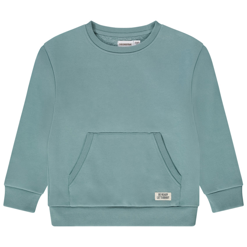 Sweat en molleton uni pour garçon