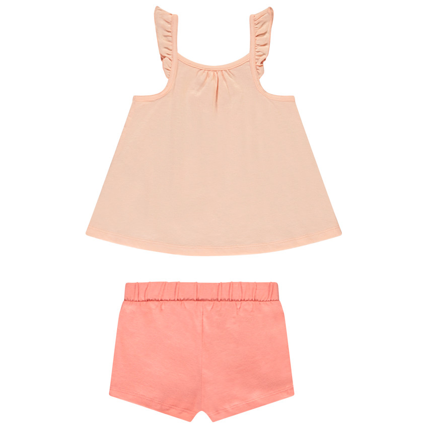 Ensemble 2 pièces avec débardeur printé pour bébé fille 