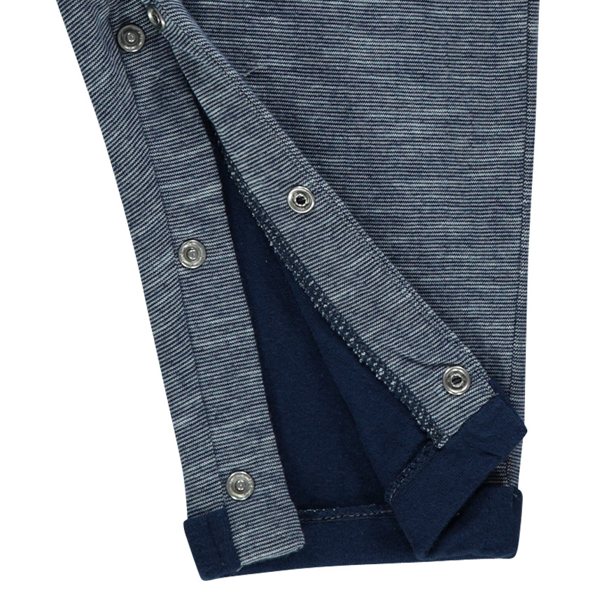 Ensemble polo manches longues et salopette avec patch 