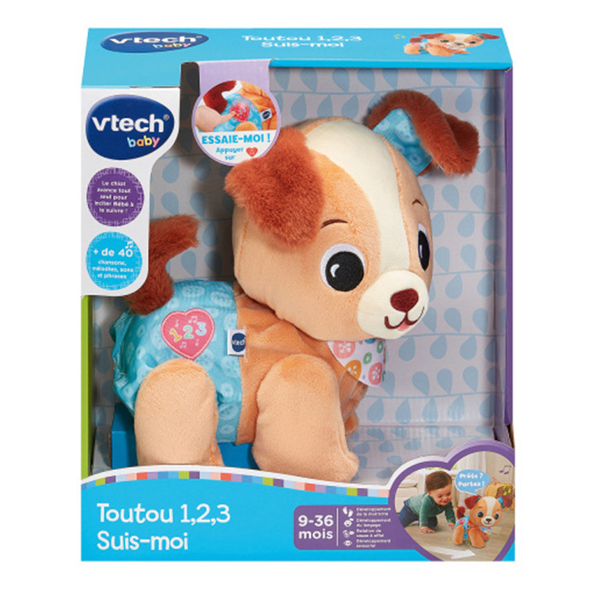 Toutou peluche interactive 1 2 3 Suis-moi FR  