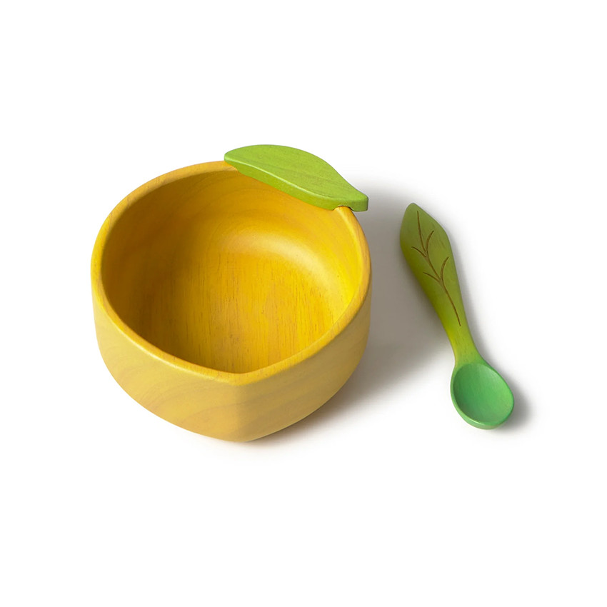 Coffret repas Bol + Cuillère Lou le Citron